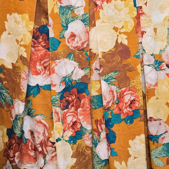 Tahari ASL Inverted Pleated Floral Midi Skirt. Size 10. - Picture 7 of 9